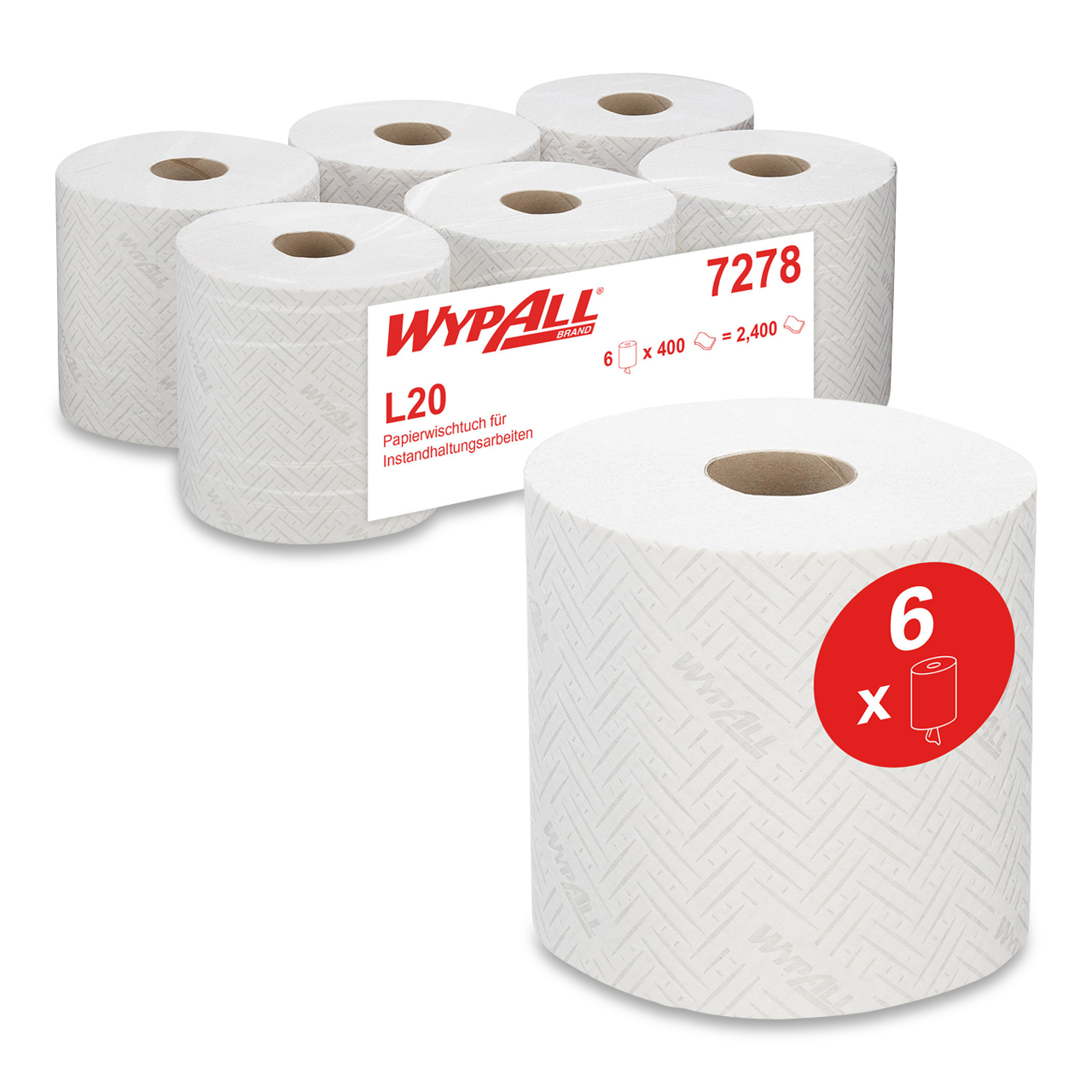 WypAll® L20 Wischtücher - Zentralentnahme