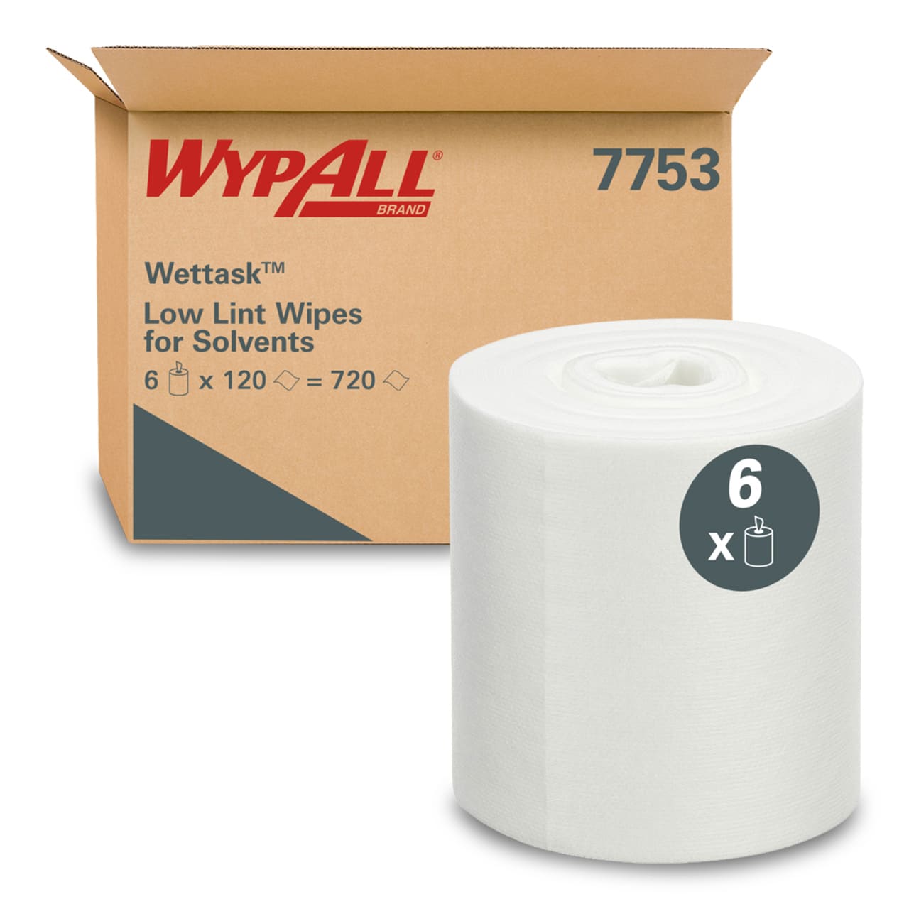 WypAll® Wettask™ Low Lint Wipes for Solvents