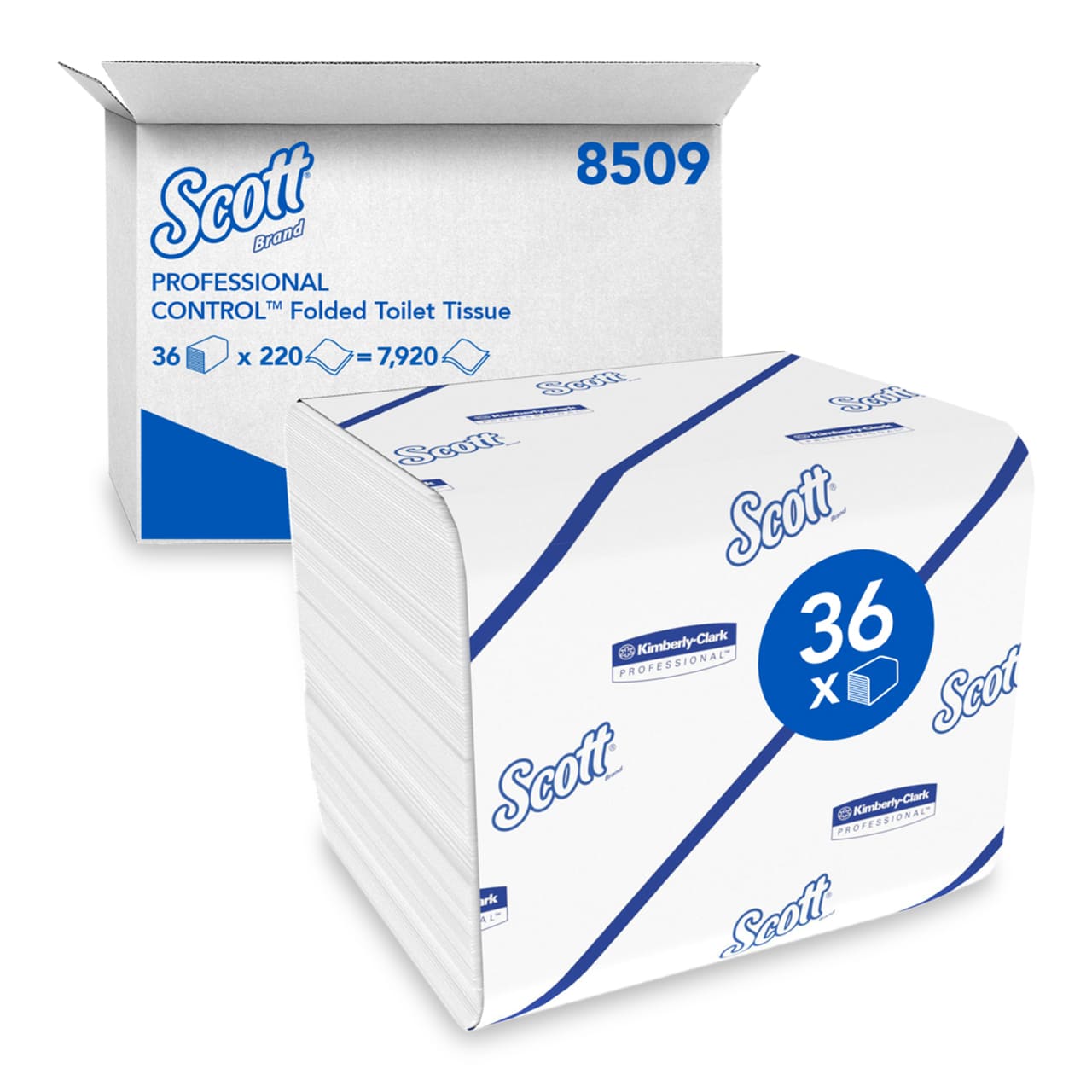 Scott® Control™ WC-Papier - Einzelblattsystem